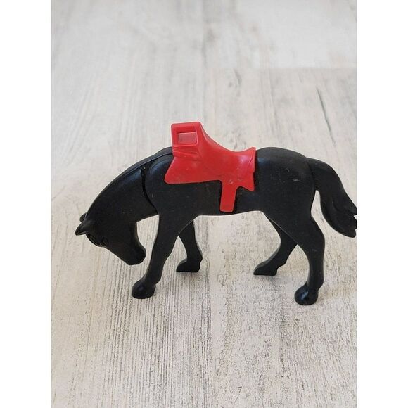Playmobil black horse pony pet accessory toy figure - Picture 4 of 5